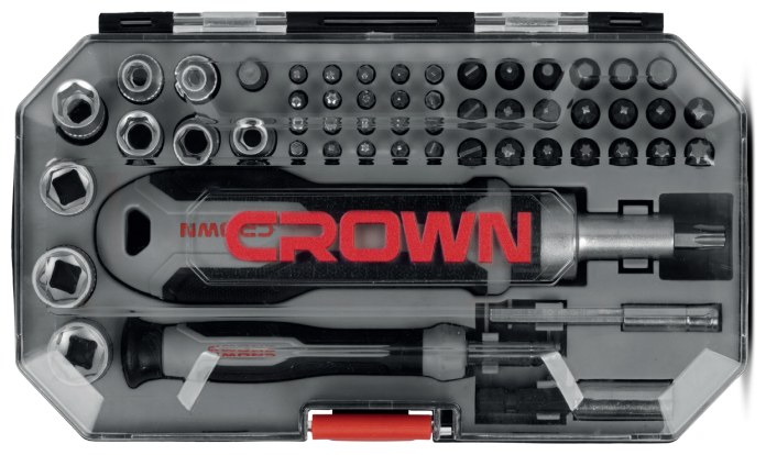 Screwdriver set CROWN CPHBH-AXB55, 55 pieces