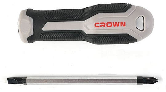 Double-ended screwdriver CROWN CPHDR-ASPHB10, slotted/cross-head