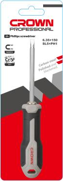 Викрутка двостороння CROWN CPHDR-ASPHB16, шліц/хрест