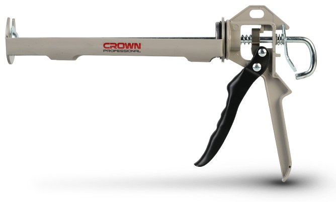 Пістолет для герметика CROWN CPHGN-BDB09 посилений, 9" - 225mm φ55mm 1.5mm