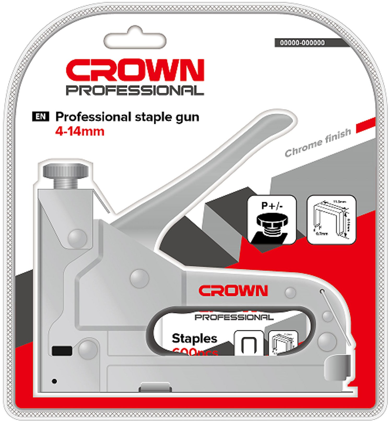 Степлер механічний CROWN CPHGN-STD11, скоби 4-14 мм