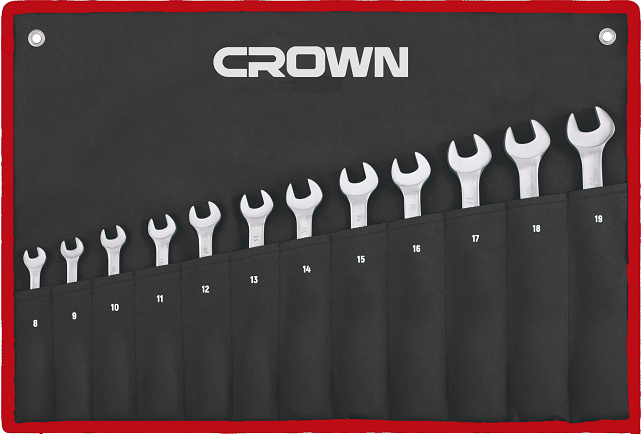 Набор рожковых ключей CROWN CPHWO-XA12, 12 предметов