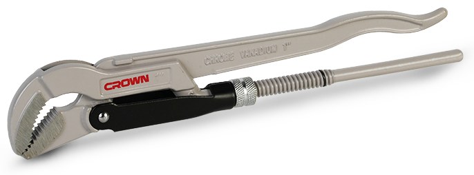 Ключ трубний шведський CROWN CPHWP-SWAH1, 1.5", 45°