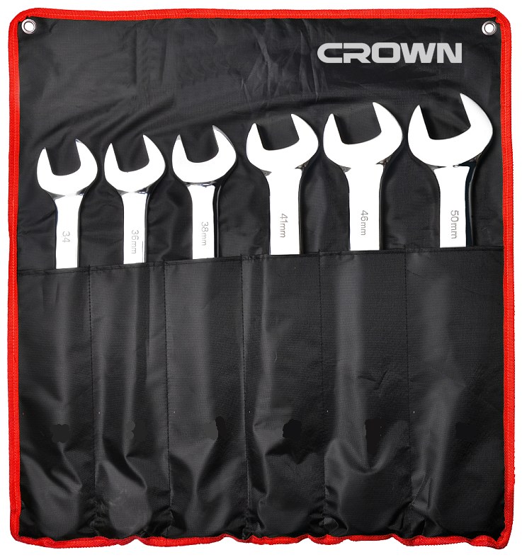 Набор ключей с трещоткой CROWN CPHWS-XA6, 6 предметов