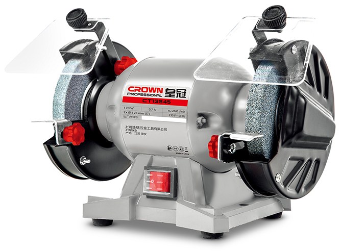 Точильний верстат CROWN CT13545L, 170 Вт, 125 мм