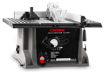 Распиловочный (циркулярный) стол CROWN CT15209, 1800 Вт, 255 мм