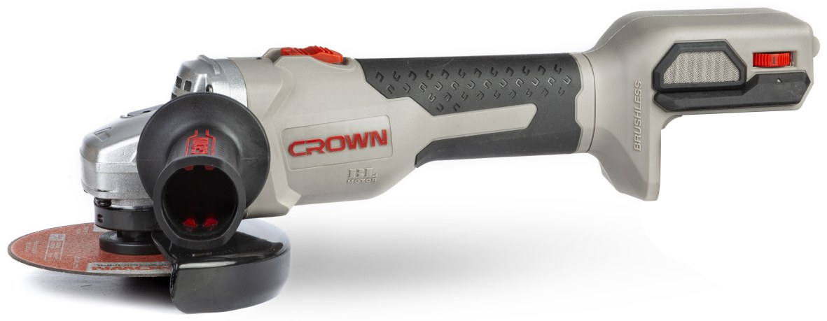 Аккумуляторная углошлифовальная машина (болгарка) CROWN CT23008-125HX, 20 В, 4.0 А·ч, 125 мм