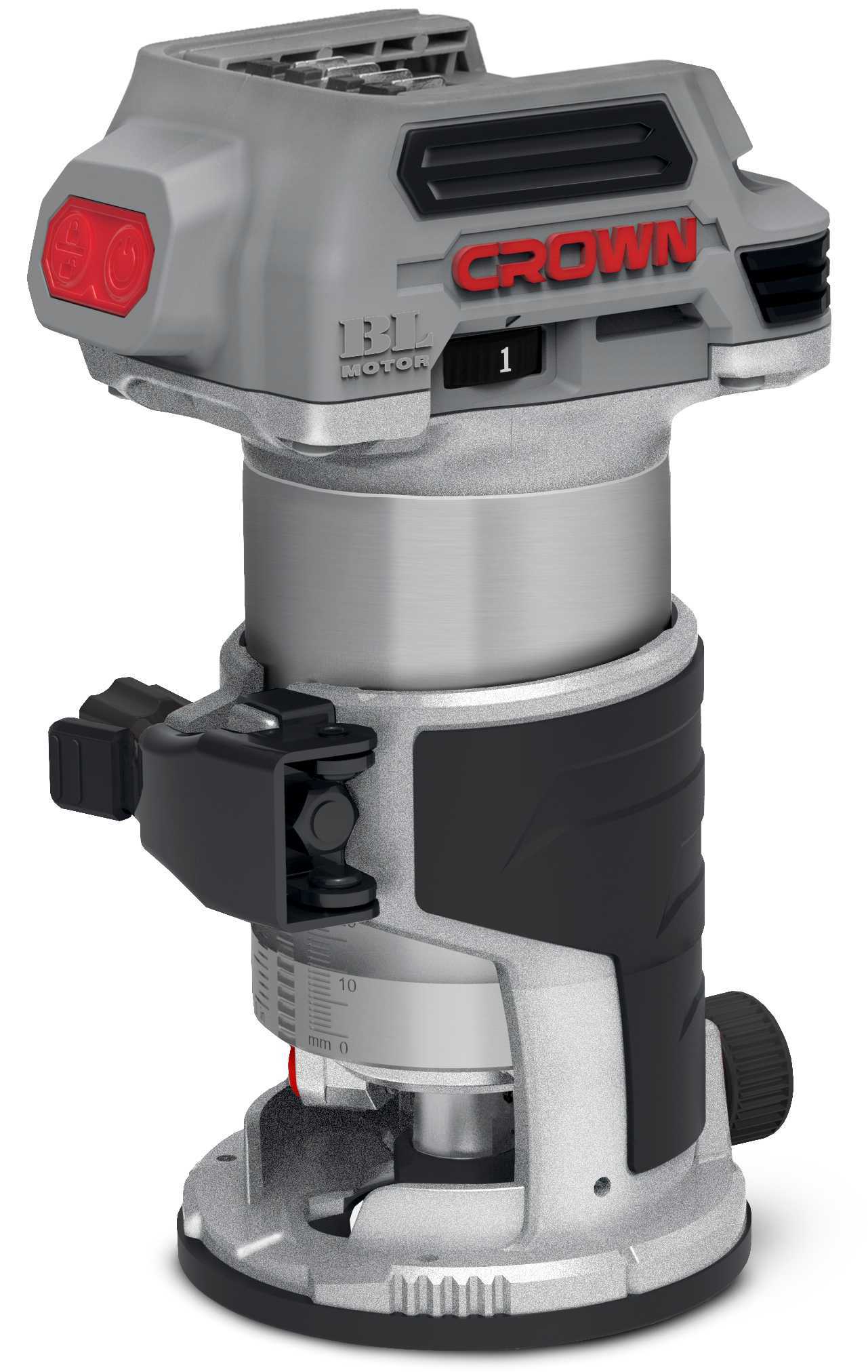 Аккумуляторный кромочный фрезер CROWN CT26010HX-4 BMC, бесщёточный