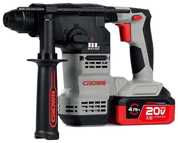 Акумуляторний перфоратор CROWN CT28001XS-4 BMC