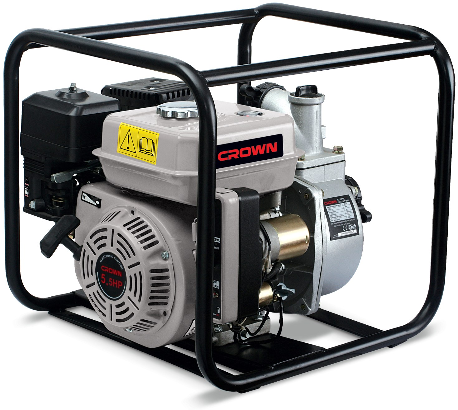 Мотопомпа бензинова CROWN CT35001, 2"