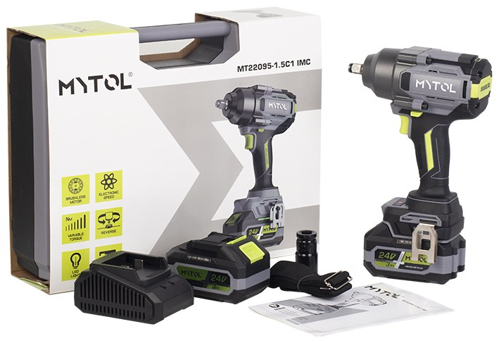 Акумуляторний ударний гайковерт MYTOL MT22095-1.5C1 IMC, 20 В, 800 Нм, 1/2"